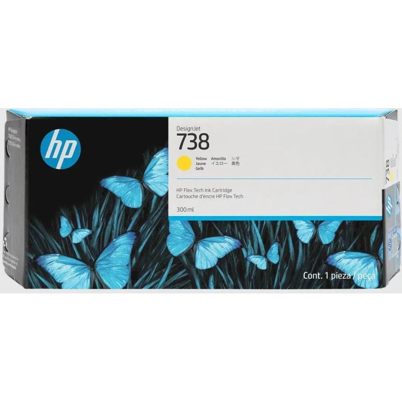 HP 676M8A Amarillo Cartucho de Tinta Original - 738. 300 ml