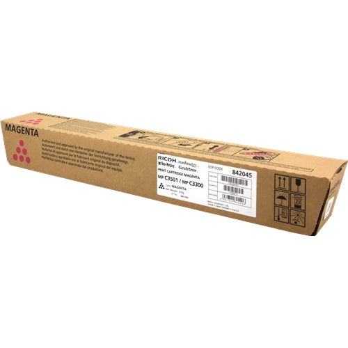 Ricoh Aficio MP-C2800/MP-C3300/MP-C3001/MP-C3501 Magenta Cartucho de Toner Original - 841126/842045/841426. 15.000 Paginas