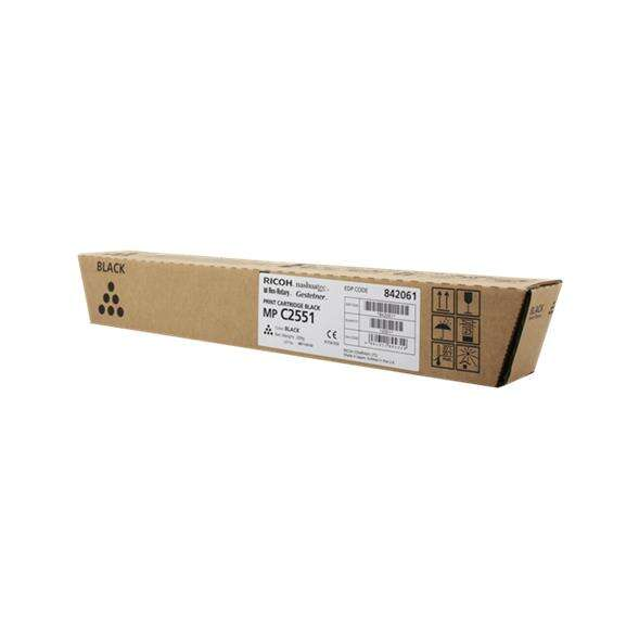 Ricoh Aficio MP-C2051/MP-C2551 Negro Cartucho de Toner Original - 842061/841504/841587/842465. 10.000 Paginas