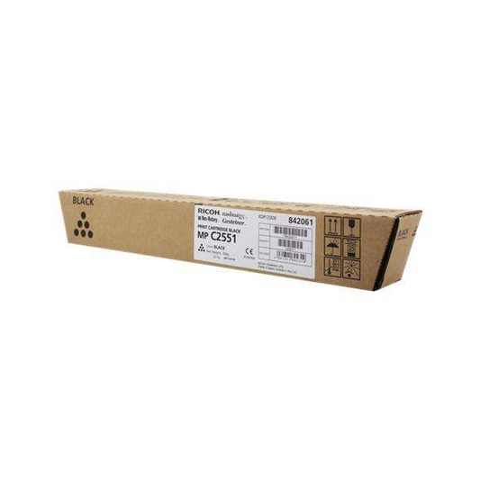 Ricoh Aficio MP-C2051/MP-C2551 Negro Cartucho de Toner Original - 842061/841504/841587/842465. 10.000 Paginas