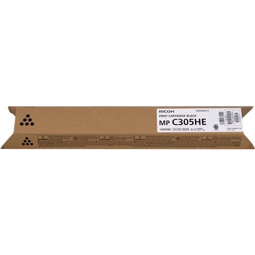 Ricoh Aficio MP-C305/MP-C305SPF Negro Cartucho de Toner Original - 842079/841618/MPC305HEBK. 12.000 Paginas