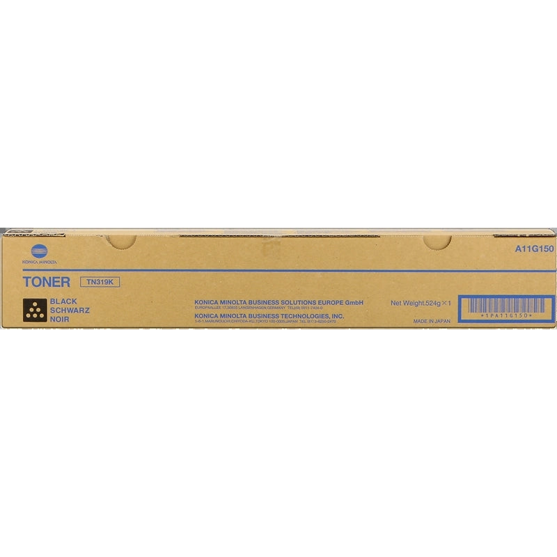 Konica Minolta TN319 Black Original Toner Cartridge - TN319K/A11G150. 29,000 Pages