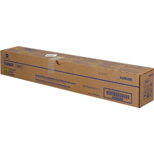 Konica Minolta TN321 Amarillo Cartucho de Toner Original - TN321Y/A33K250. 25.000 Paginas