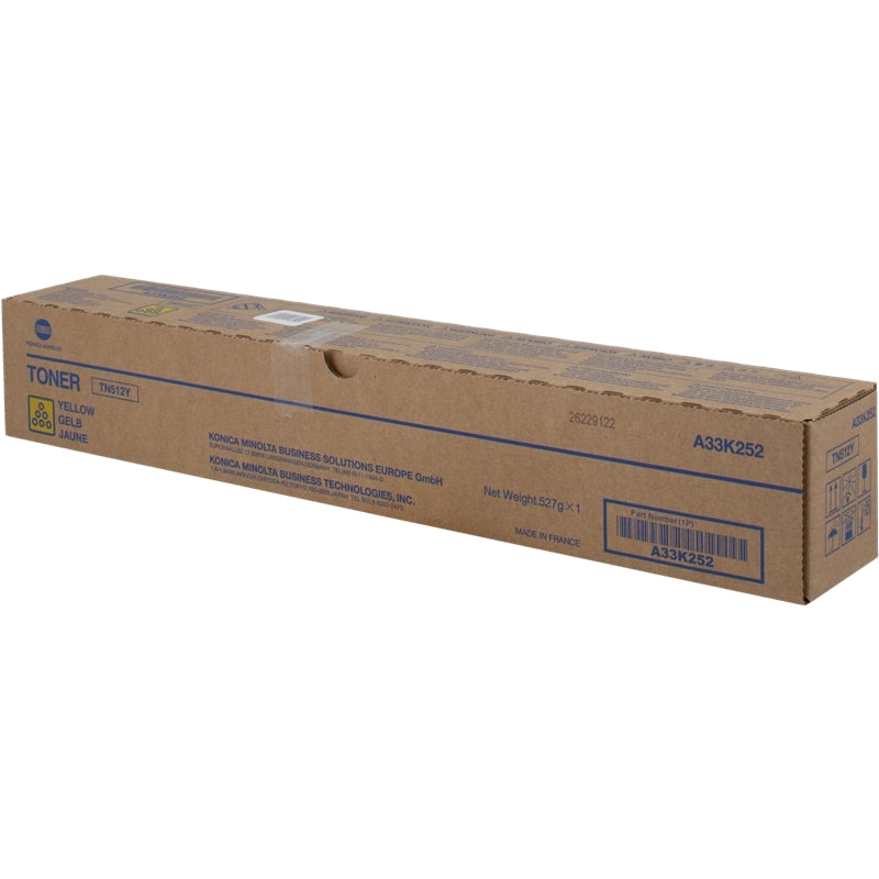 Konica Minolta TN512 Amarillo Cartucho de Toner Original - TN512Y/A33K252. 26.000 Paginas