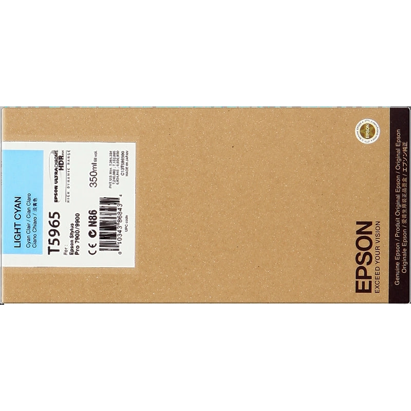 Epson T5965 Light Cyan Original Ink Cartridge - C13T596500. 350 ml