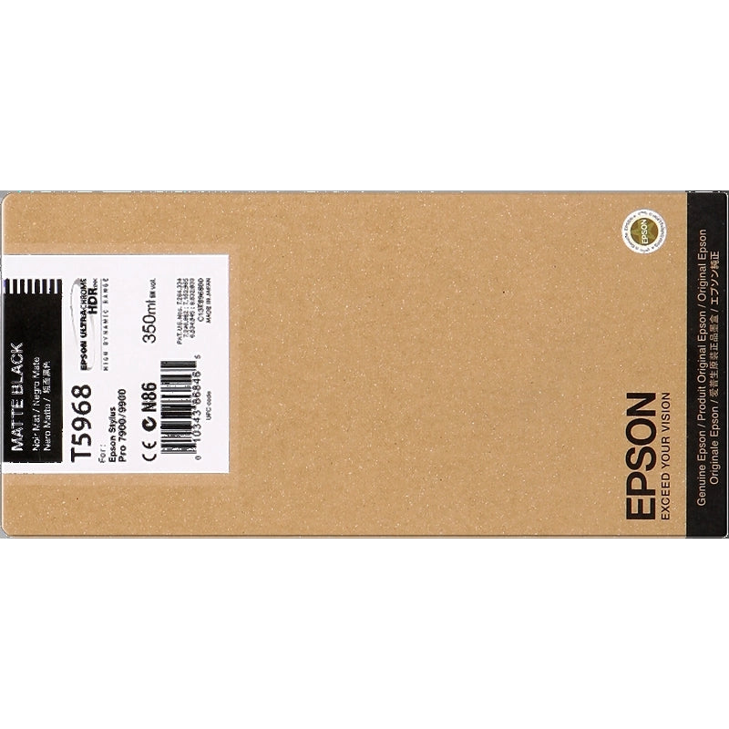 Epson T5968 Negro Mate Cartucho de Tinta Original - C13T596800. 350 ml