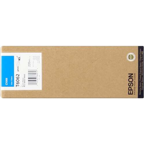 Epson T6062 Cyan Cartucho de Tinta Original - C13T606200. 220 ml