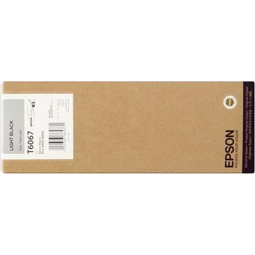 Epson T6067 Negro Light Cartucho de Tinta Original - C13T606700. 220 ml