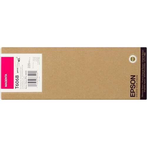 Epson T606B Magenta Cartucho de Tinta Original - C13T606B00. 220 ml