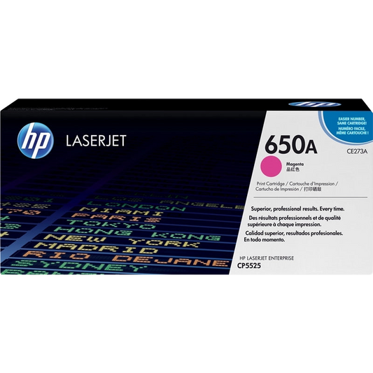 HP CE273A Magenta Cartucho de Toner Original - 650A. 15.000 Paginas