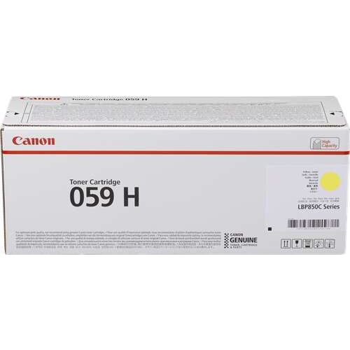 Canon 059H Amarillo Cartucho de Toner Original - 3624C001. 13.500 Paginas