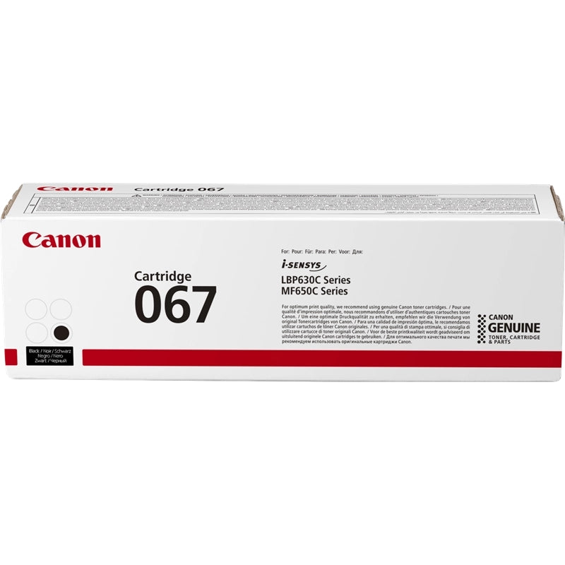 Canon 067 Negro Cartucho de Toner Original - 5102C002. 1.350 Paginas