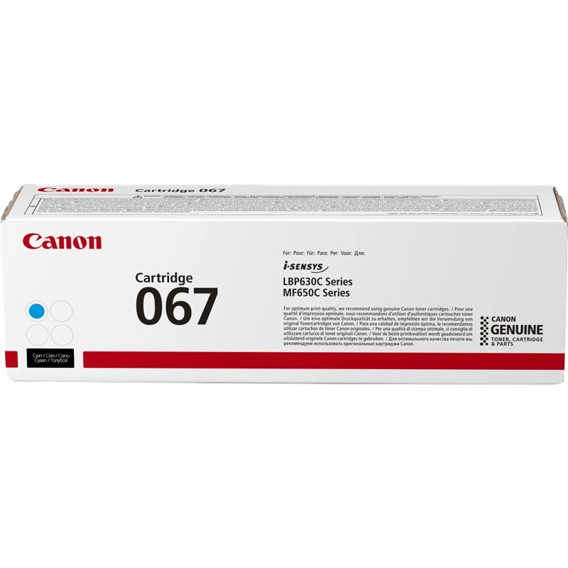 Canon 067 Cyan Original Toner Cartridge - 5101C002