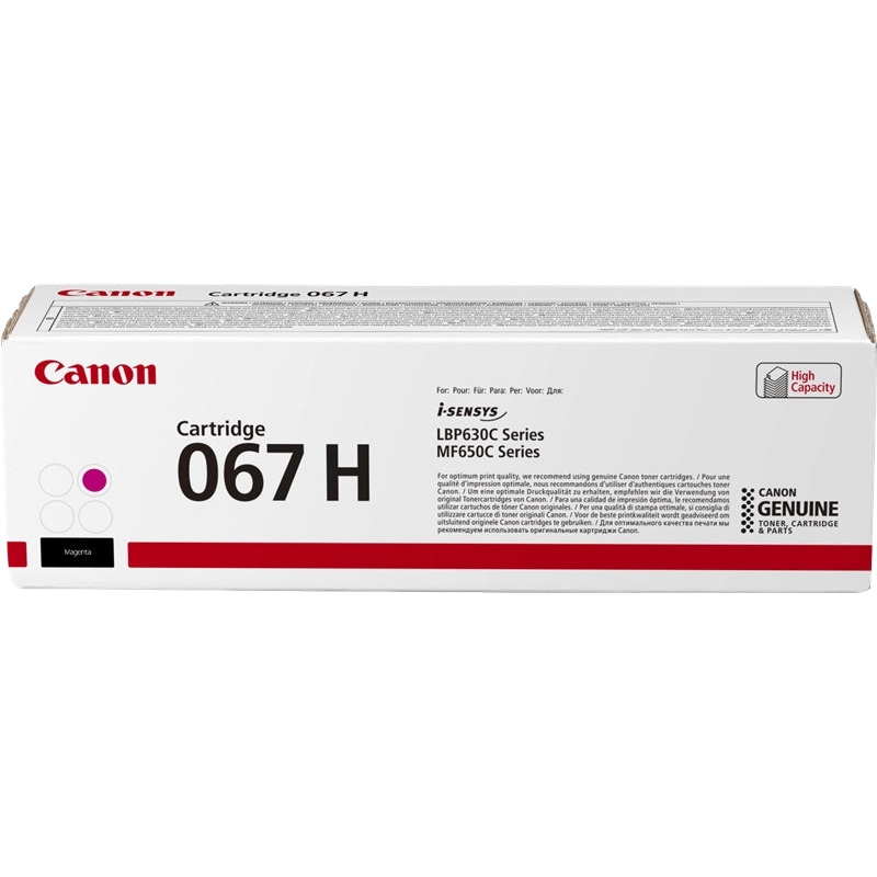 Canon 067H Magenta Cartucho de Toner Original - 5104C002. 2.350 Paginas