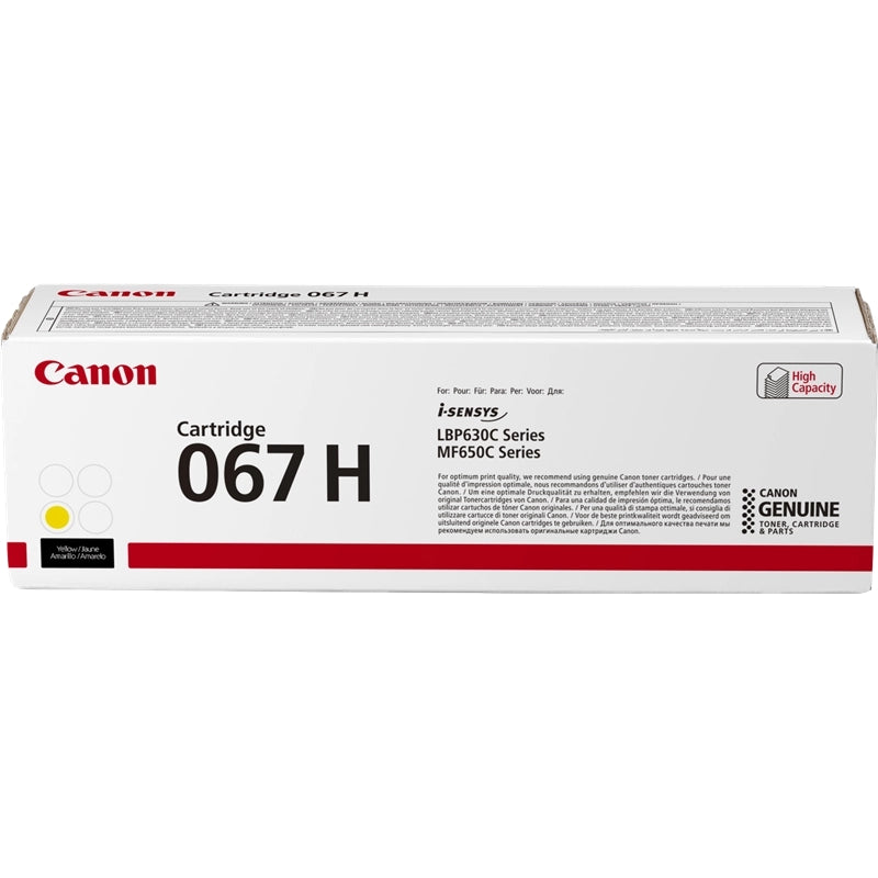 Canon 067H Amarillo Cartucho de Toner Original - 5103C002. 2.350 Paginas