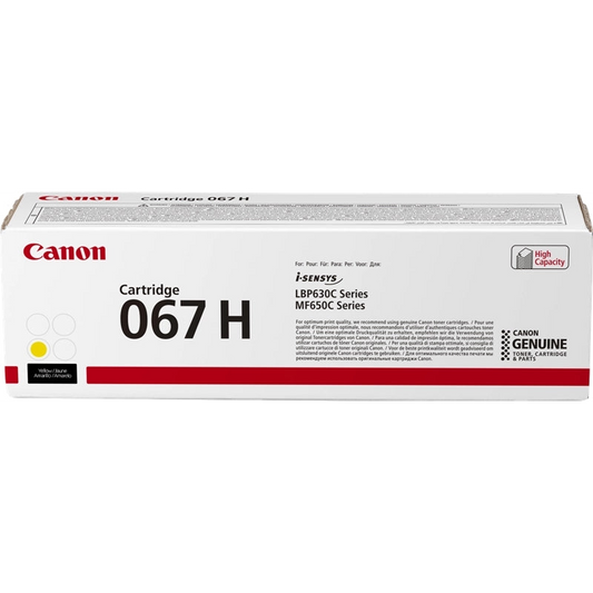 Canon 067H Amarillo Cartucho de Toner Original - 5103C002. 2.350 Paginas