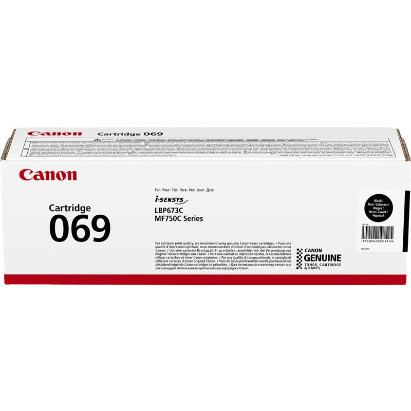 Canon 069 Negro Cartucho de Toner Original - 5094C002. 2.100 Paginas