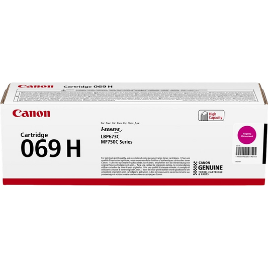 Canon 069H Magenta Cartucho de Toner Original - 5096C002. 5.500 Paginas
