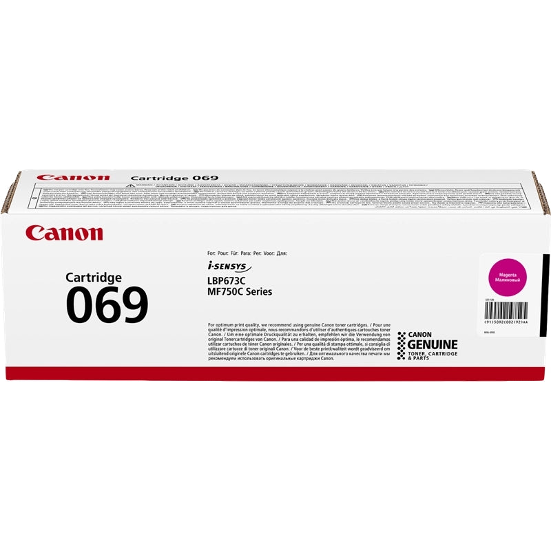 Canon 069 Magenta Cartucho de Toner Original - 5092C002. 1.900 Paginas