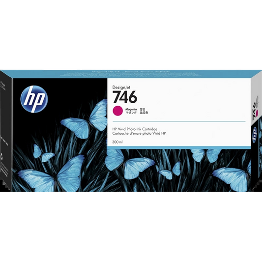 HP 746 Magenta Cartucho de Tinta Original - P2V78A. 300 ml