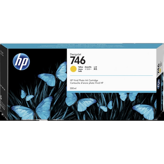 HP 746 Amarillo Cartucho de Tinta Original - P2V79A. 300 ml