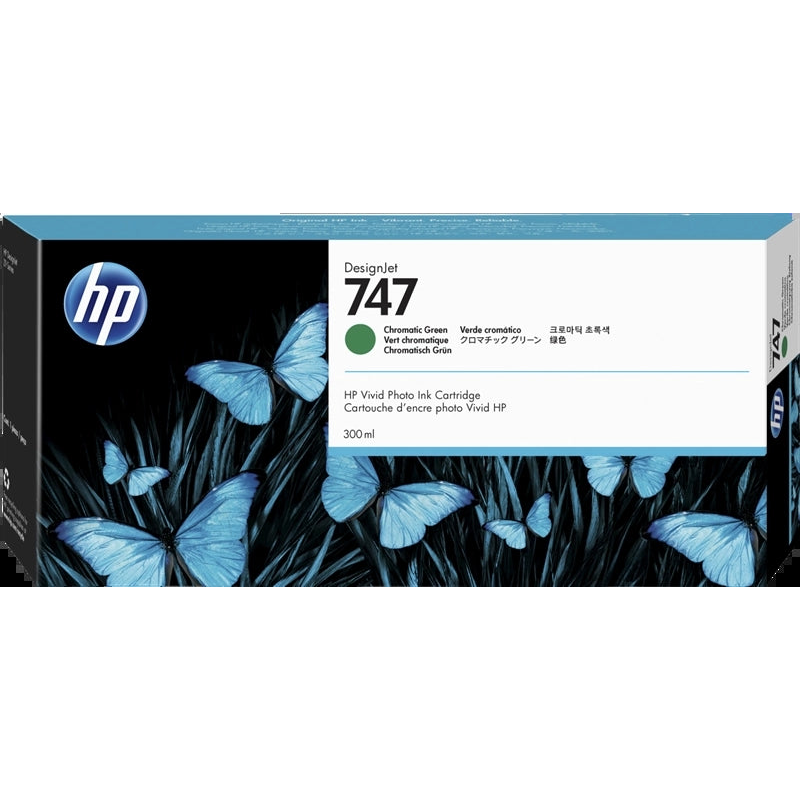 HP 747 Verde Cartucho de Tinta Original - P2V84A. 300 ml