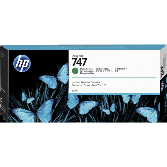 HP 747 Verde Cartucho de Tinta Original - P2V84A. 300 ml