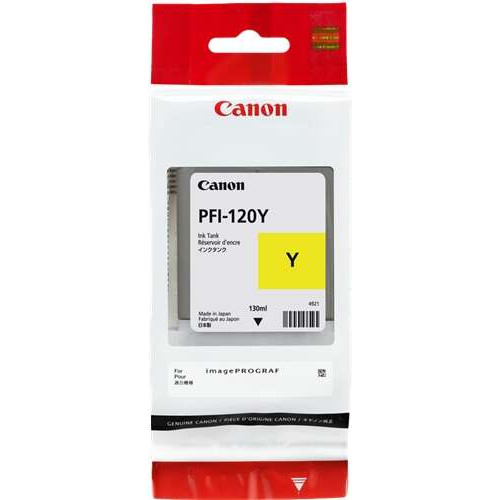 Canon PFI120 Amarillo Cartucho de Tinta Original - 2888C001. 130 ml