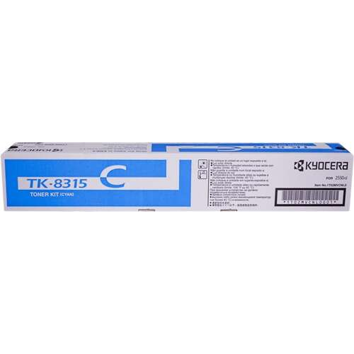 Kyocera TK8315 Cyan Cartucho de Toner Original - 1T02MVCNL0/TK8315C. 6.000 Paginas