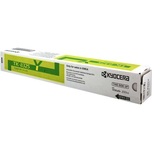 Kyocera TK8325 Amarillo Cartucho de Toner Original - 1T02NPANL0/TK8325Y. 12.000 Paginas