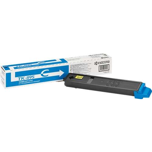 Kyocera TK895 Cyan Cartucho de Toner Original - 1T02K0CNL0/TK895C. 6.000 Paginas