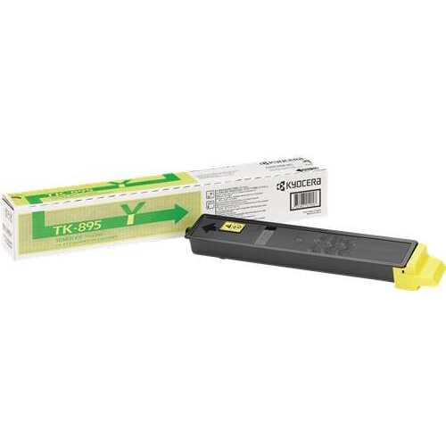 Kyocera TK895 Amarillo Cartucho de Toner Original - 1T02K0ANL0/TK895Y. 6.000 Paginas