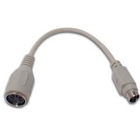 Adaptador desde dim 5p hembra a mini dim 6p macho (at/ps/2 latiguillo)