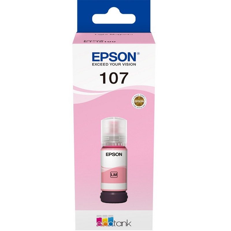 Epson 107 Magenta Light Original Ink Bottle - C13T09B640