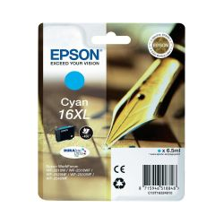 Epson T1632 Cyan Cartucho de Tinta Original - C13T16324012. 6.5 ml