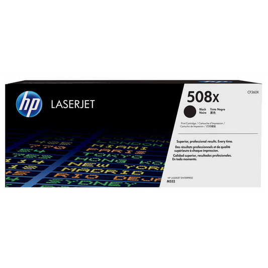 HP CF360X Negro Cartucho de Toner Original - 508X. 12.500 Paginas