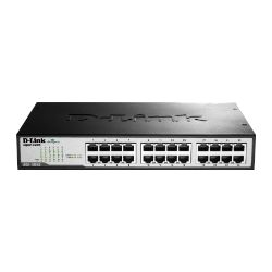 Switch 24 puertos RJ45 10/100/1000mbps sobremesa, montaje en rack