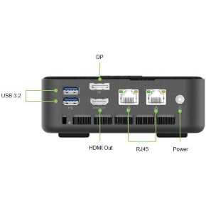 Nuc barebone vn1502g-13u7u uci71355u i7 memoria RAM 16gb DDR4 so-dimm 512gb m.2 grafica integrada INTEL UHD 2xethernet 4xUSB 3.2 USB-C HDMI dispalyport con cable de corriente.vesa 100x100 y 75x75