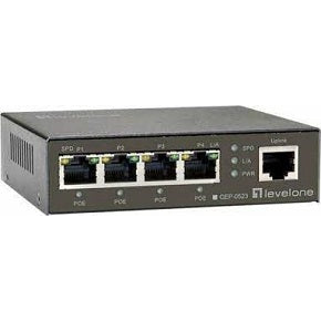 Switch 5 puertos RJ45 10/100/1000mbps con 4 puertos POE 60w sobremesa