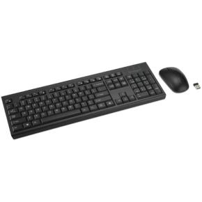 Teclado y raton normal recargable km270 eq bluetooth 5.4 y receptor USB 2.4 ghz hasta tres meses con una sola carga tecla copilot dedicada a prueba de derrames de liquidos raton ambidiestro con tres botones silenciosos