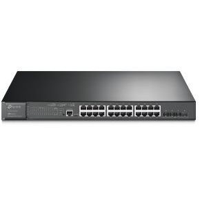 Switch 24 puertos RJ45 10/100/1000mbps POE l2+ jetstream + 4 puertos 10gesfp+ sobremesa, montaje en rack