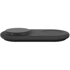 Cargador inalambrico qi2 boost charge 15w 2 en 1 para dispositivos APPLE negro