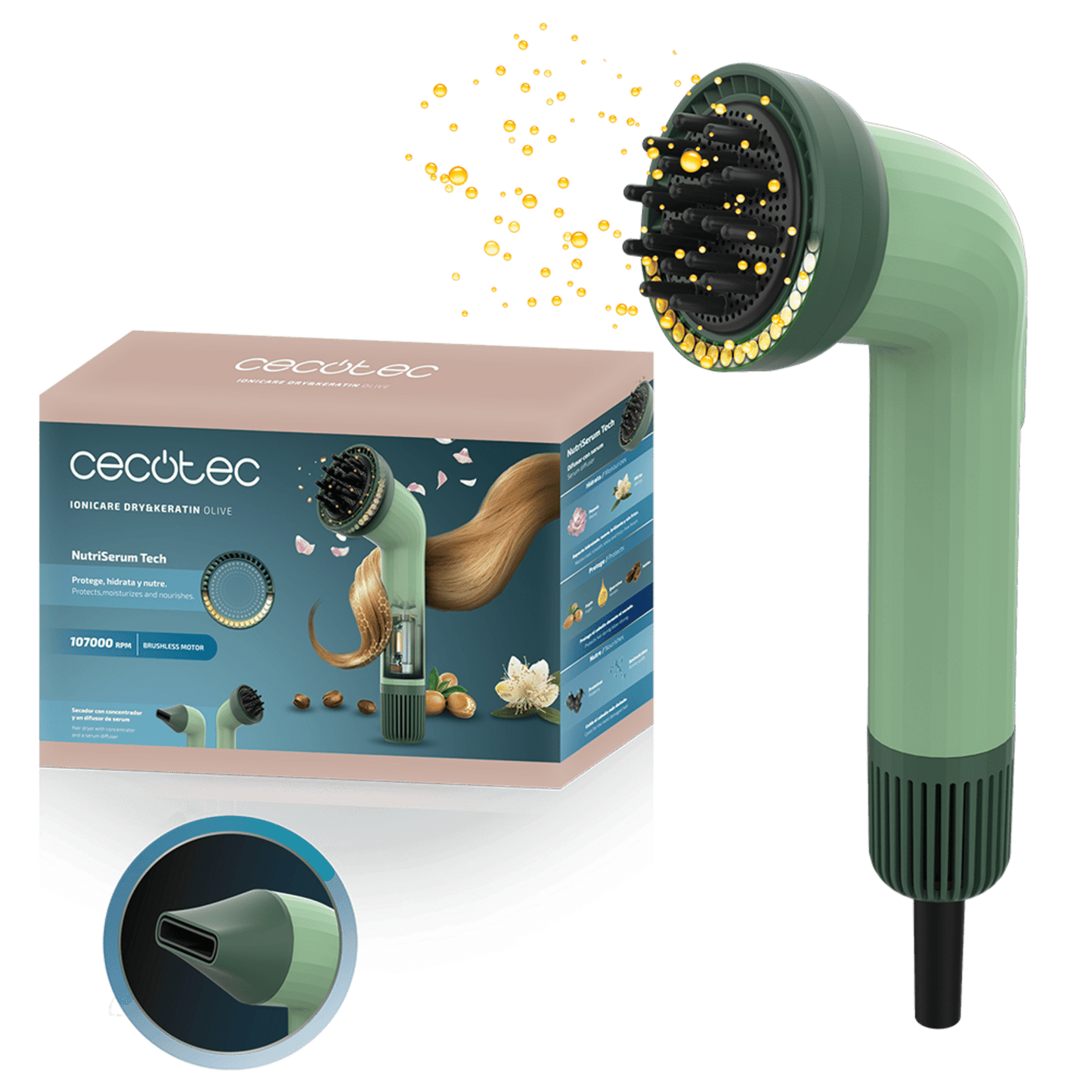CECOTEC IoniCare Dry&Keratin Hair Dryer (A01_EU01_109734)