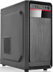 Chasis semitorre kluster con fuente 500w soporta ATX micro ATX mini itx bahia externa 1x5.25' bahias internas 2x3.5' 2x2.5' 2xUSB 2.0 1xUSB 3.0 salida audio y microfono dimensiones (prxalxan) 410x410x180mm peso 5 KG negro