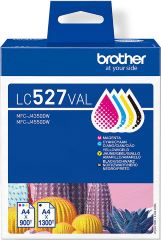 Tinta lc527val pack de 4 cartuchos de tinta (bk/c/m/y) hasta 1300 paginas en negro y 900 paginas en color segun ISO/IEC 24711