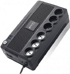 UPS 700va 360w formato regleta con 6 conectores schuko 2xUSB de carga line interactive RJ45 bateria extraible