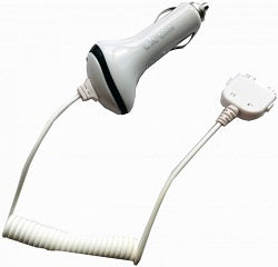 Cargador para IPHONE 3/4/4s en coche color blanco