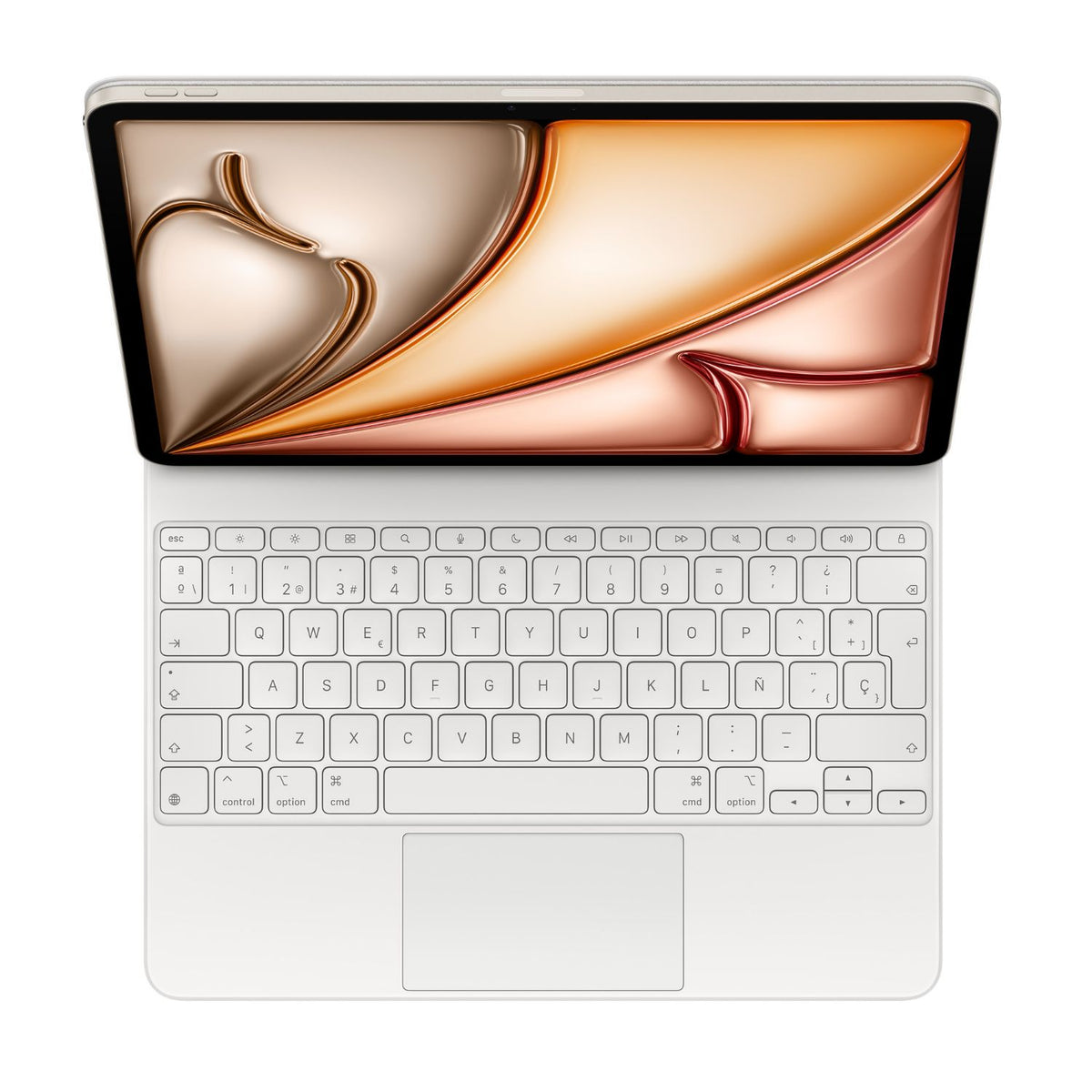 Apple Funda con teclado magic keyboard para IPAD air 13' m3, m2 blanco (MDFW4Y/A)