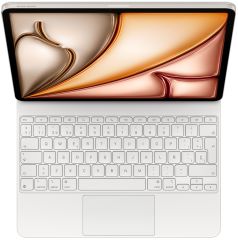 Funda con teclado magic keyboard para IPAD air 13' m3, m2 blanco
