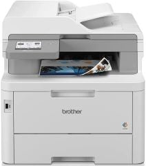 Impresora multifuncion laser LED color mfc-l8340cdw a4 600x600ppp 30ppm USB 2.0 WIFI impresion duplex bandeja entrada papel 250 hojas ADF de 50 hojas FAX WIFI direct conexion movil  NFC volument mensual hasta 4.000 paginas peso 21.60kg